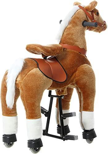 Brown Ride-On Horse Toy for Kids