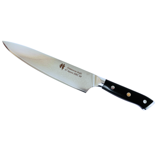 Damascus Steel 9" Chef knife Black Fibre Glass Handle