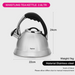 Whistling Tea Kettle Maggie Series Stainless Steel 2.6L