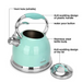 Whistling Tea Kettle Felicity Series 2.6L Stainless Steel - Aquamarine