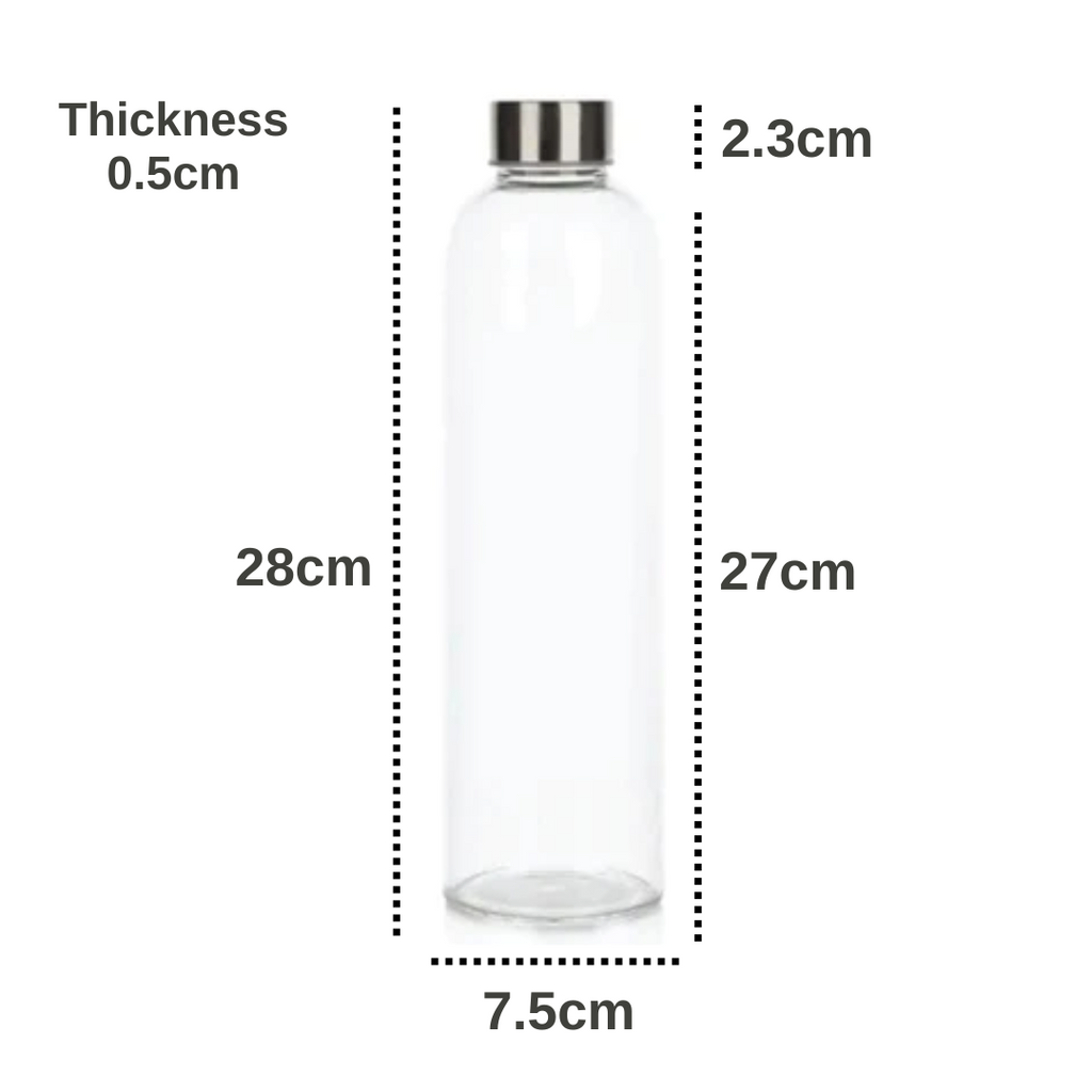 Glass Bottles - Safe & Reusable Glass Water Bottles — Green shop Online