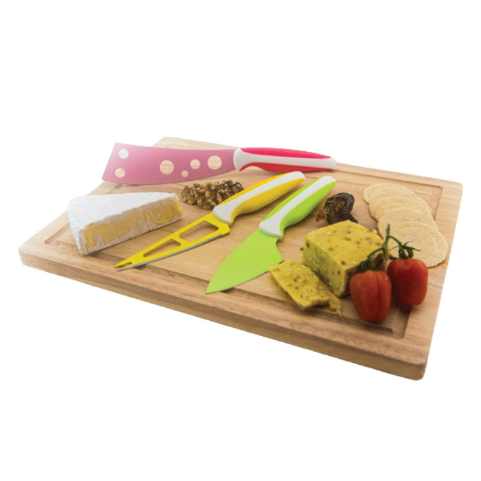 3 Piece Antipasto Cheese Knife Set - 10 Pack