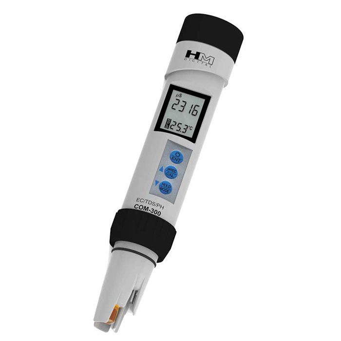 HM Digital Pro COM-300 pH TDS EC Temp Meter