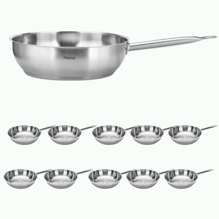 Frying pan 28 x 6.5 cm - Pack of 10