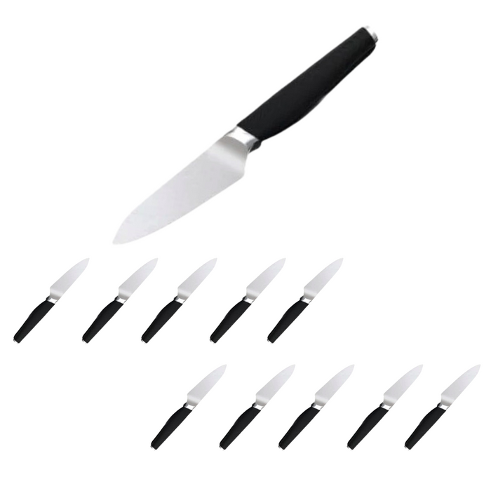 Paring Knife Cerasteel blade – black handle 3.5in - Pack of 10