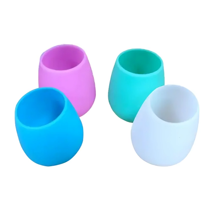 Reusable Silicone Smart Cups 4 pack - 4 colours